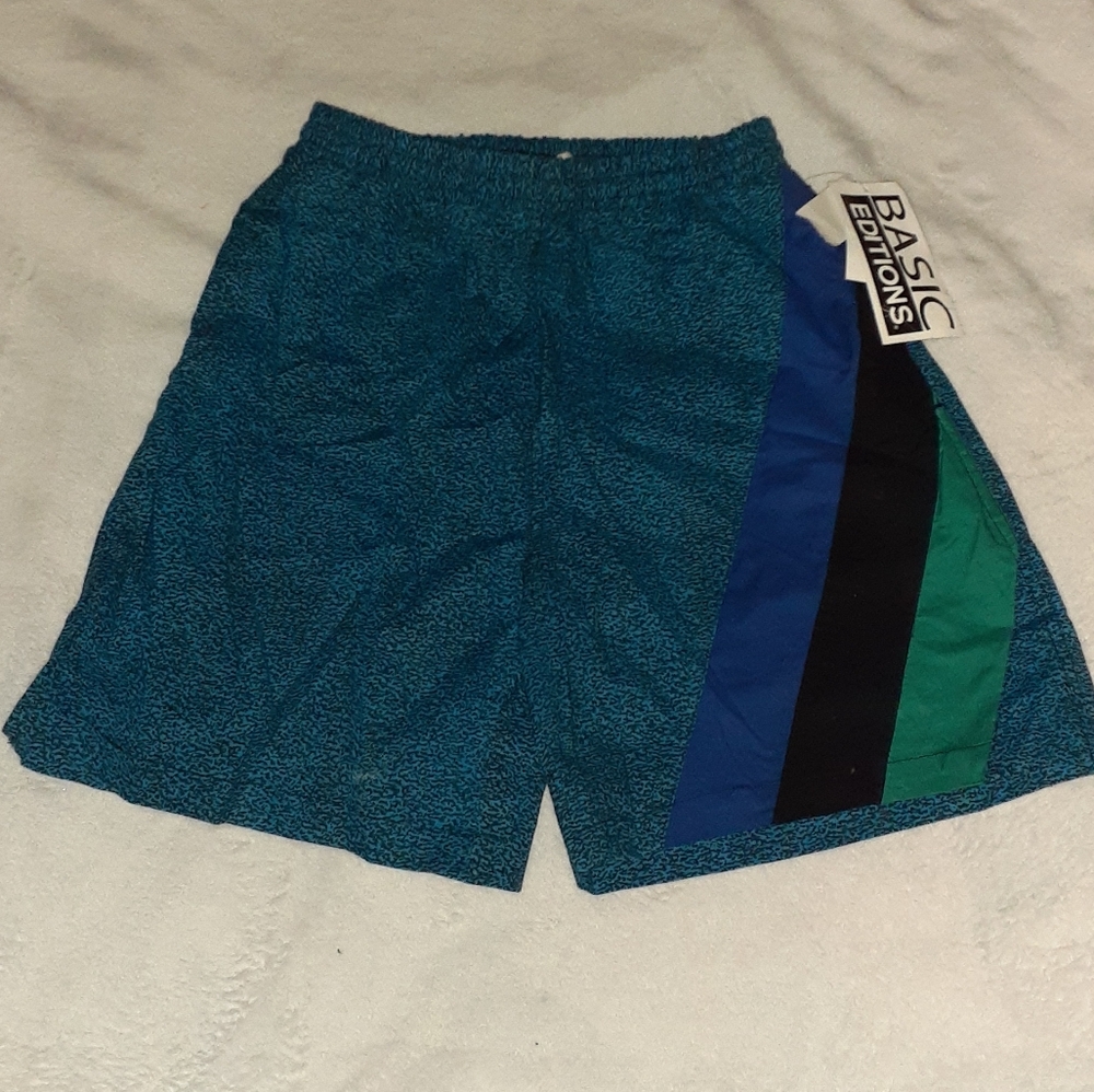 New 90s Basic Editions Vintage Swim Shorts Swimming Trunks